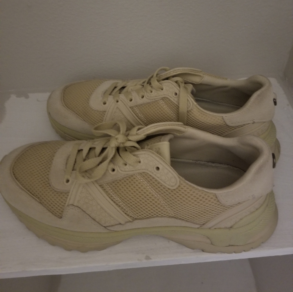 C143 RUNNER (COACH G3523) CREME MENS SNEAKERS